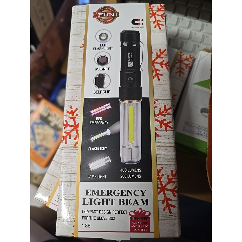 Original Fun Workshop Emergency Light Beam (Red, Flash, Lamp Light) Magnetic NIB